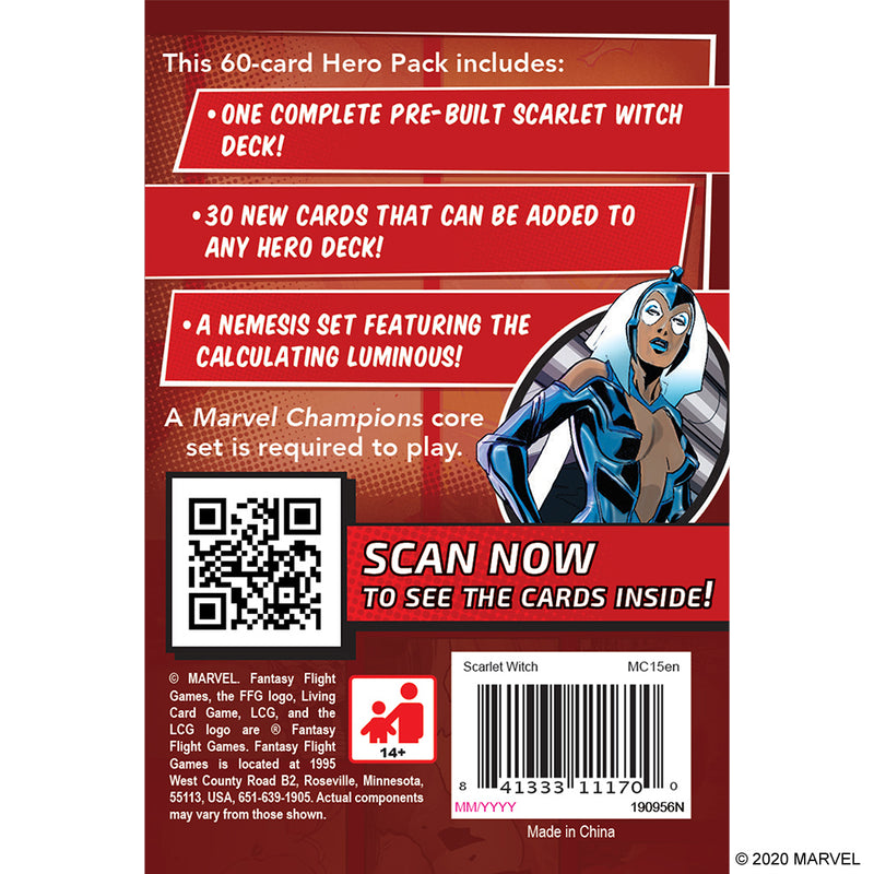 Marvel Champions LCG: Scarlet Witch Hero Pack (SEE LOW PRICE AT CHECKOUT)