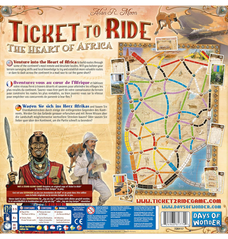 Ticket to Ride: Africa Map