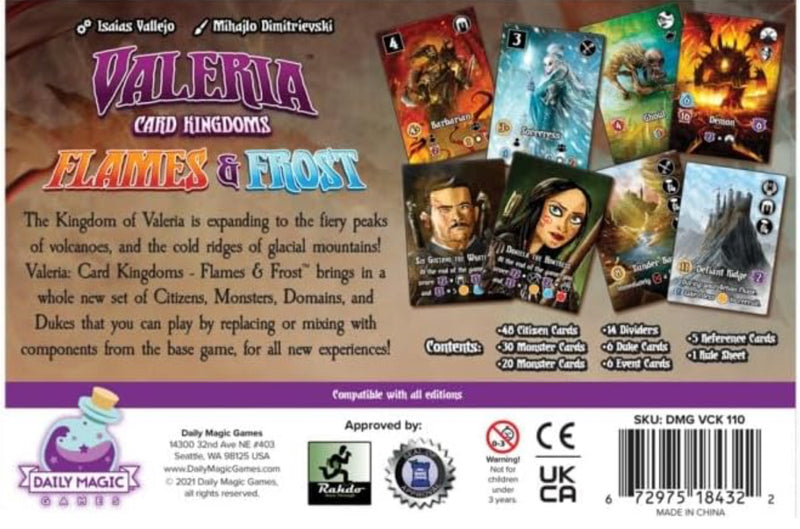 Valeria: Card Kingdom (2nd Edition) - Flames & Frost Expansion