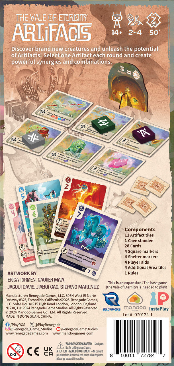 The Vale of Eternity: Artifacts Expansion