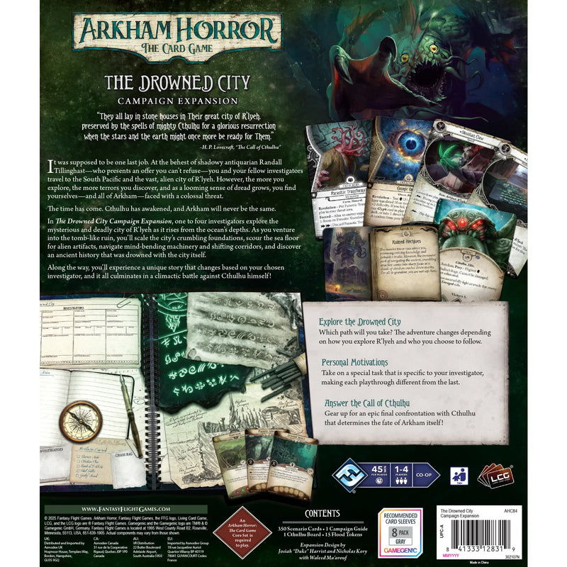 Arkham Horror LCG: The Drowned City Campaign Expansion Arkham Horror LCG: The Drowned City Campaign Expansion