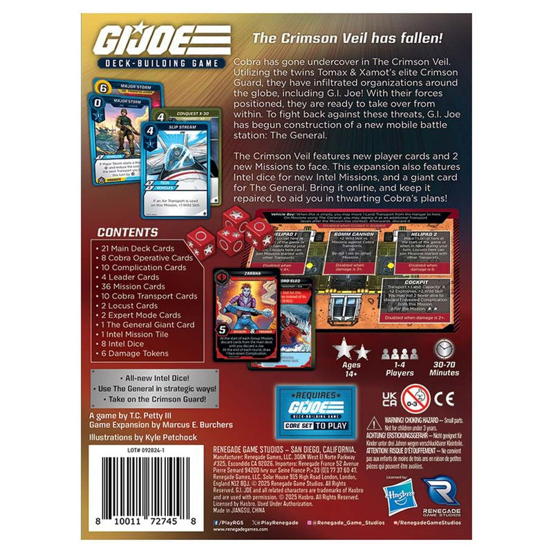 G.I. JOE: Deck-Building Game - Crimson Veil Expansion