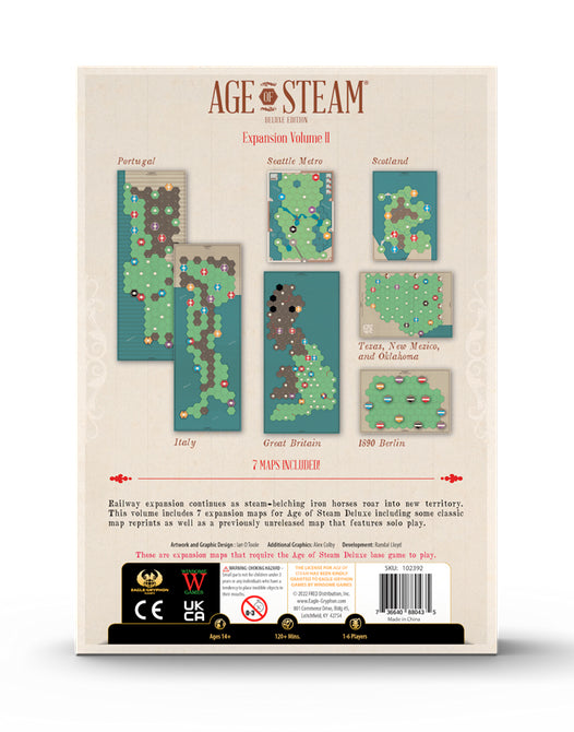 Age of Steam Deluxe Edition: Expansion Volume 2 (SEE LOW PRICE AT CHECKOUT)
