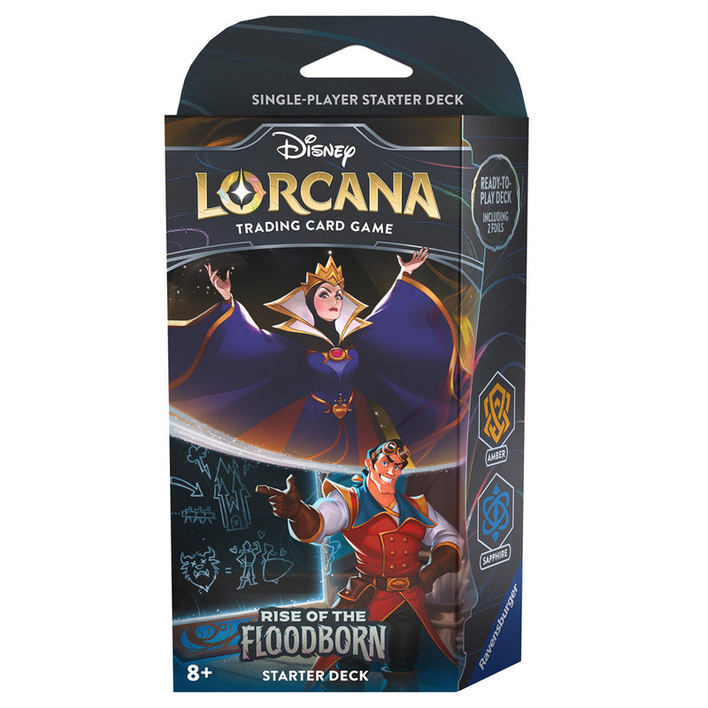 Disney Lorcana TCG: Rise of the Floodborn - Starter Deck: Amber & Saphhire