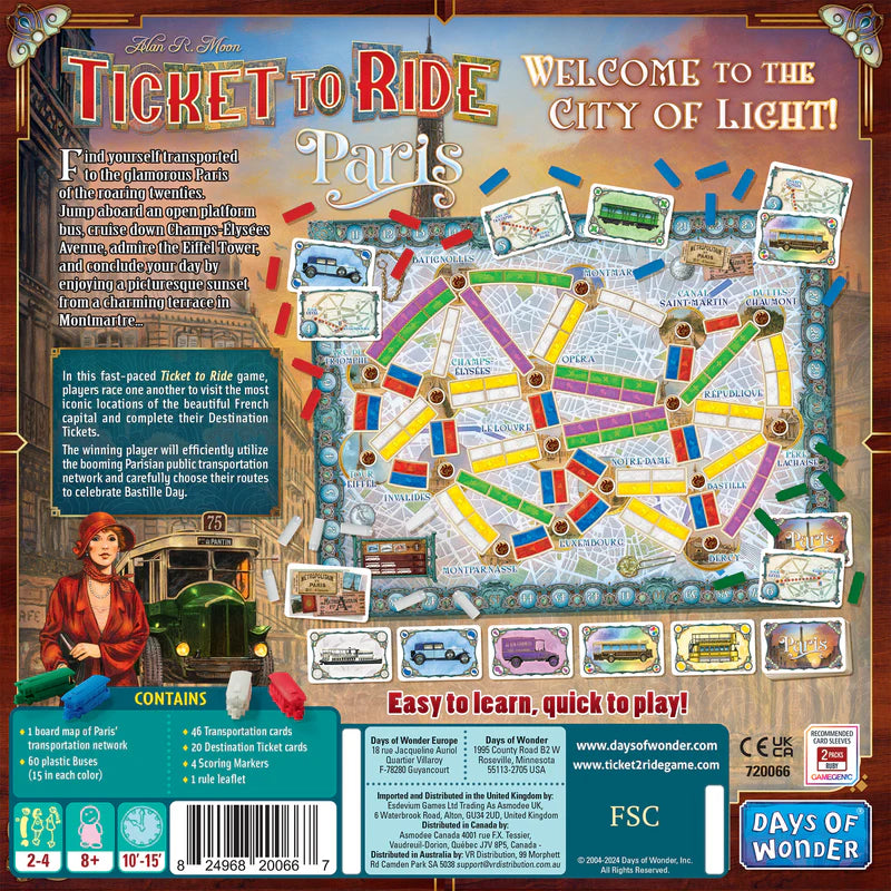 Ticket to Ride: Paris (SEE LOW PRICE AT CHECKOUT)