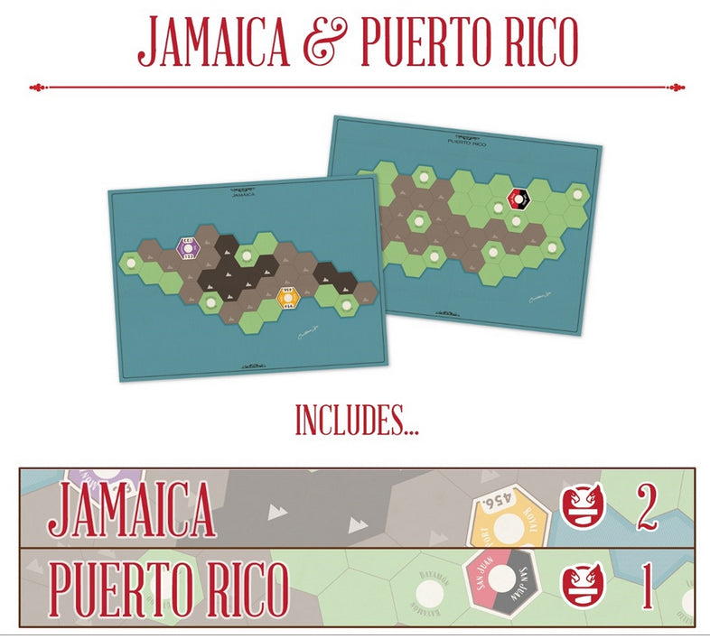 Age of Steam Deluxe Edition: Jamaica & Puerto Rico Maps (SEE LOW PRICE AT CHECKOUT)