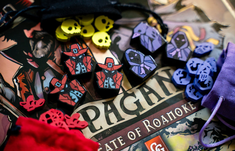 Pagan: Fate of Roanoke - Wooden Token Set (SEE LOW PRICE AT CHECKOUT)