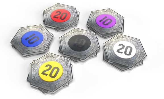 Western Legends: Metal Faro Coins