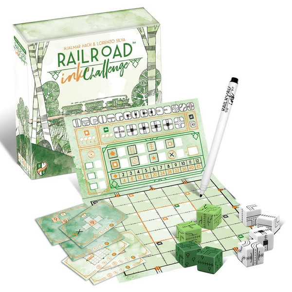 Railroad Ink: Challenge: Lush Green