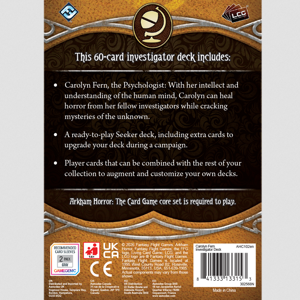 Arkham Horror LCG: Carolyn Fern Investigator Deck