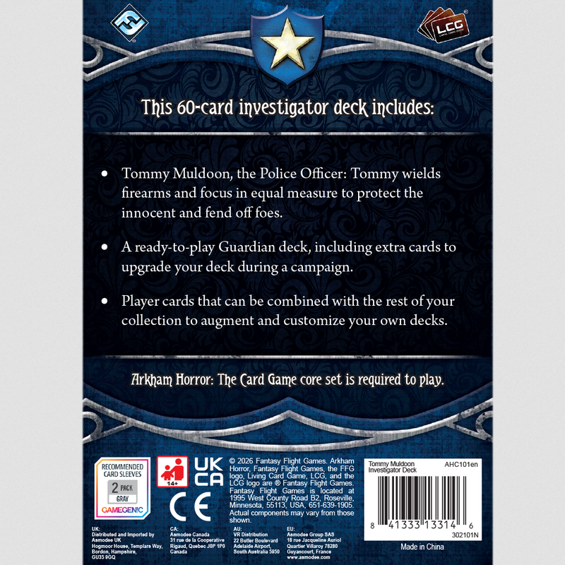 arkham horror card game deck lists Horror: The Core Set Asmodee USA Tommy thought monsters didnt exist Arkham Horror LCG April Releases