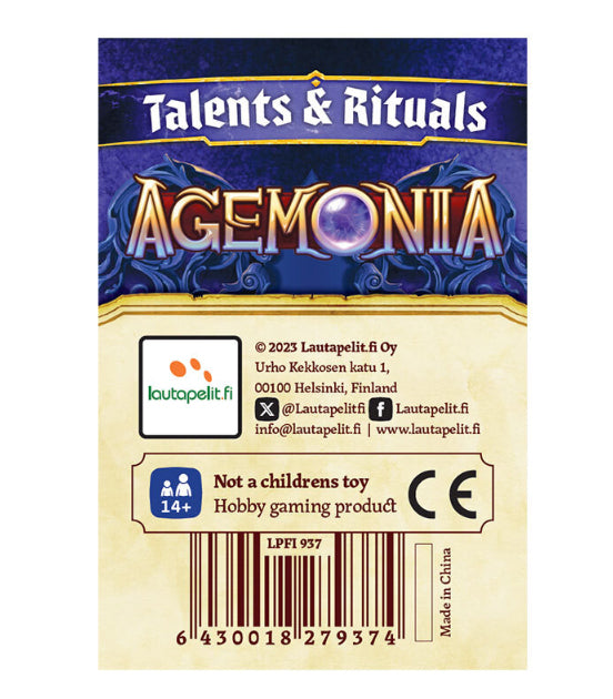 Agemonia: Talents & Rituals Promo Pack