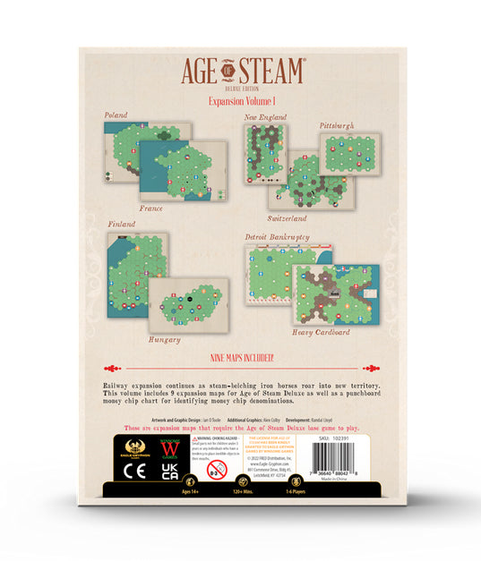Age of Steam Deluxe Edition: Expansion Volume 1 (SEE LOW PRICE AT CHECKOUT)