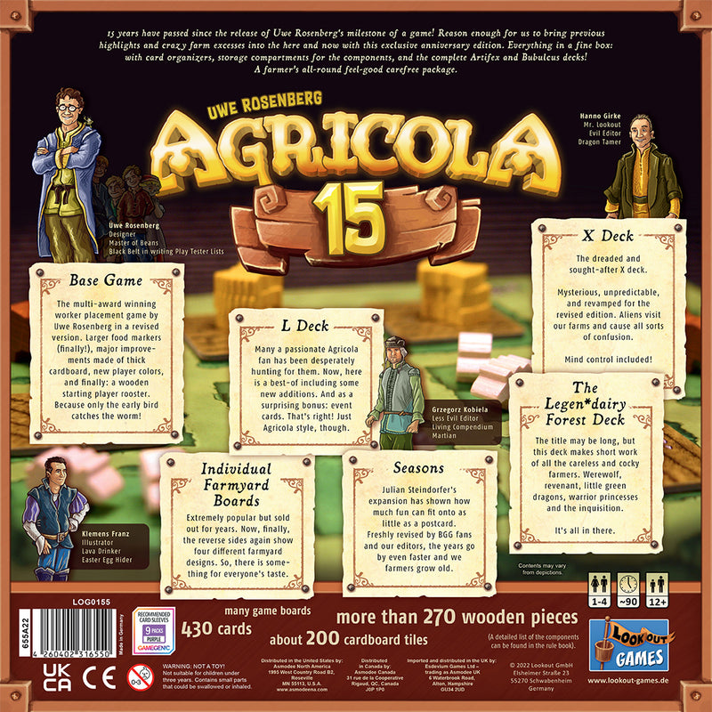 Agricola: 15th Anniversary Edition (SEE LOW PRICE AT CHECKOUT)