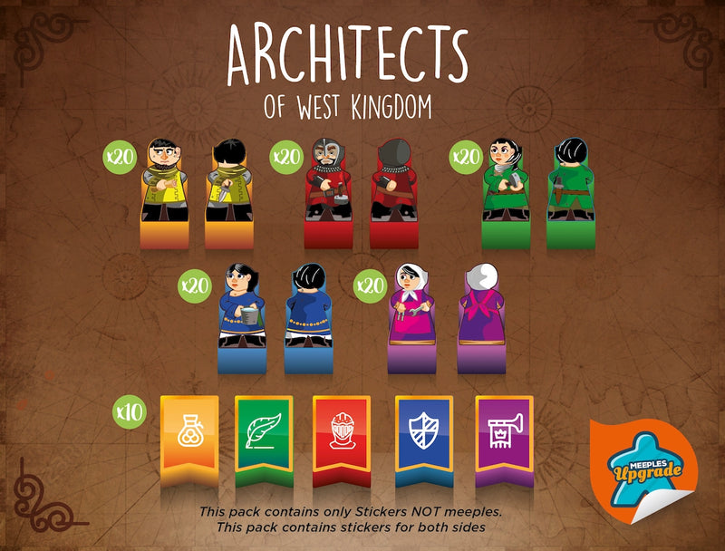Architects of the West Kingdom Sticker Upgrade Kit