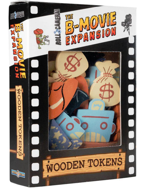 Roll Camera!: B-Movie Expansion Wooden Tokens Upgrade