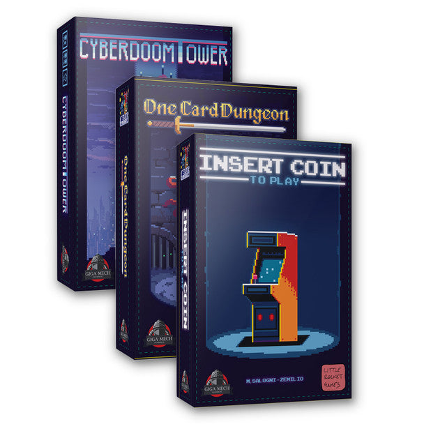 The Blue Collection (Insert Coin to Play; One Card Dungeon; Cyberdoom Tower)