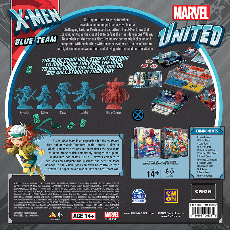 Marvel United: X-Men - Blue Team (SEE LOW PRICE AT CHECKOUT)