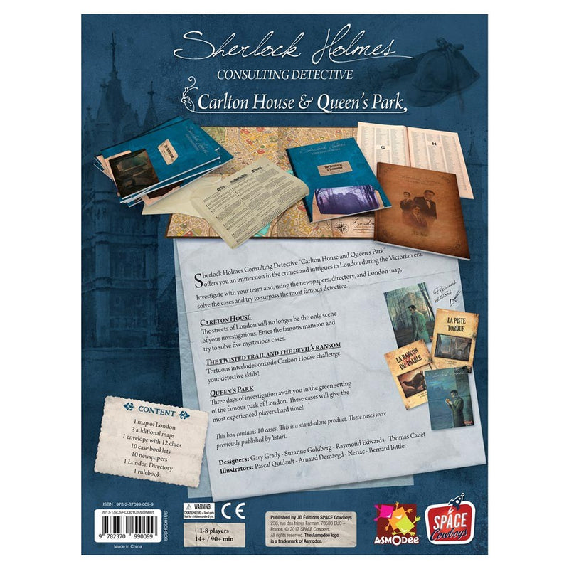 Sherlock Holmes Consultng Detective: Carlton House & Queen's Park (SEE LOW PRICE AT CHECKOUT)