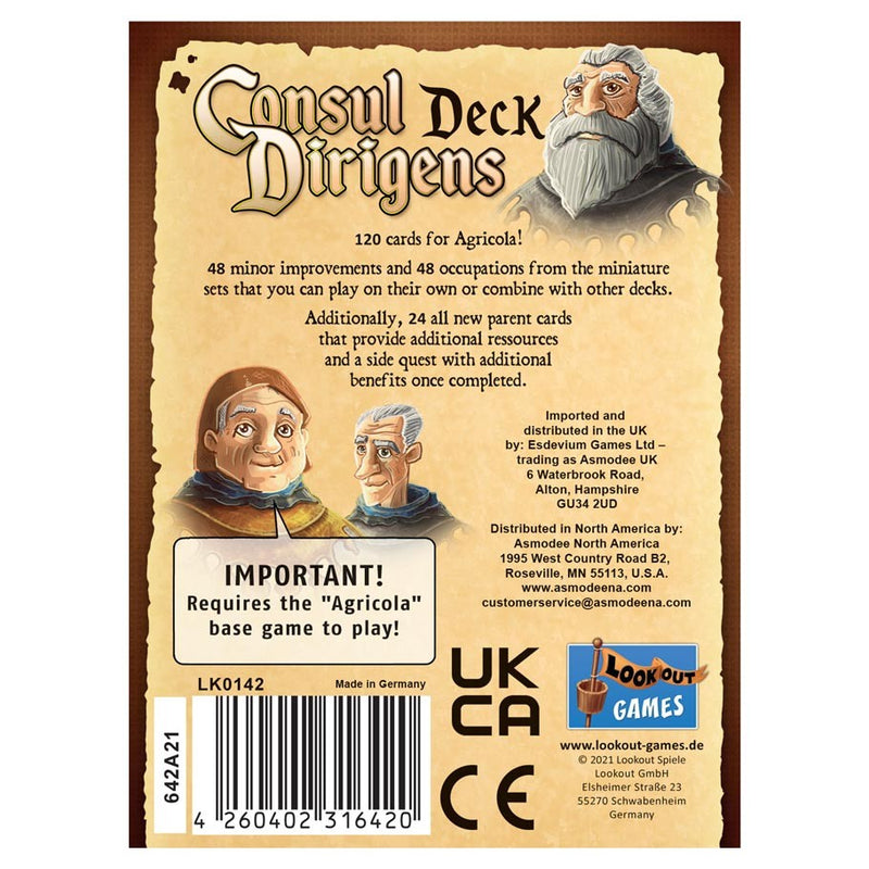 Agricola: Consul Dirigens Deck SEE LOW PRICE AT CHECKOUT)