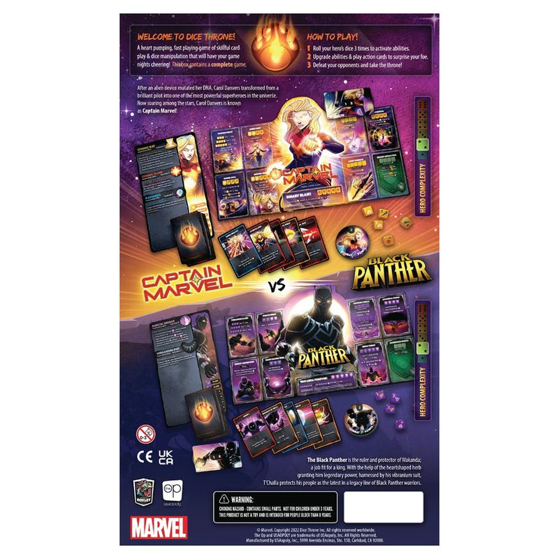 Marvel Dice Throne: 2-Hero Box - Captain Marvel & Black Panther (SEE LOW PRICE AT CHECKOUT)