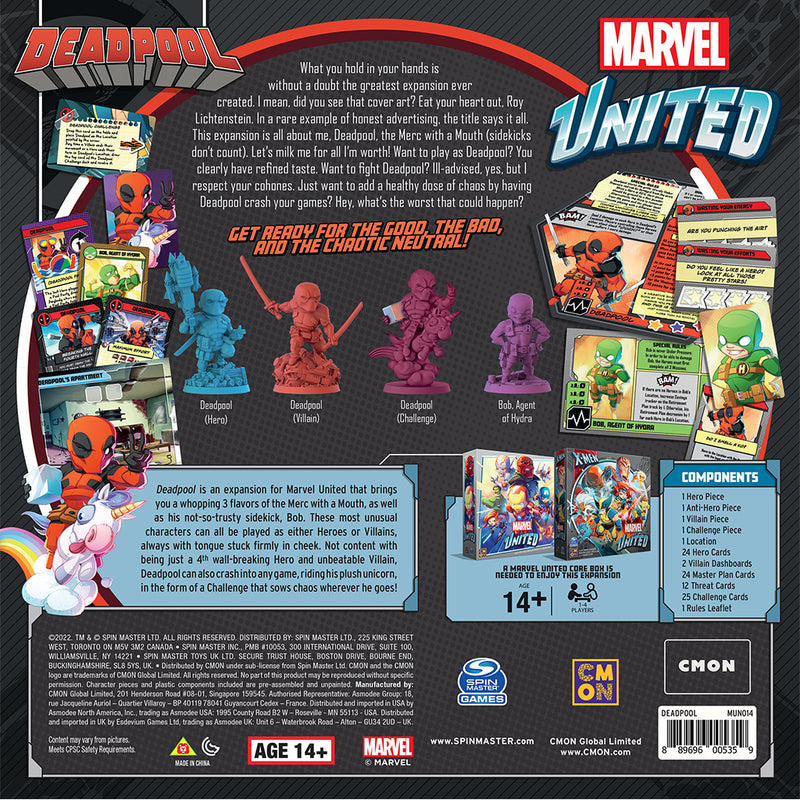 Marvel United: Deadpool (SEE LOW PRICE AT CHECKOUT)