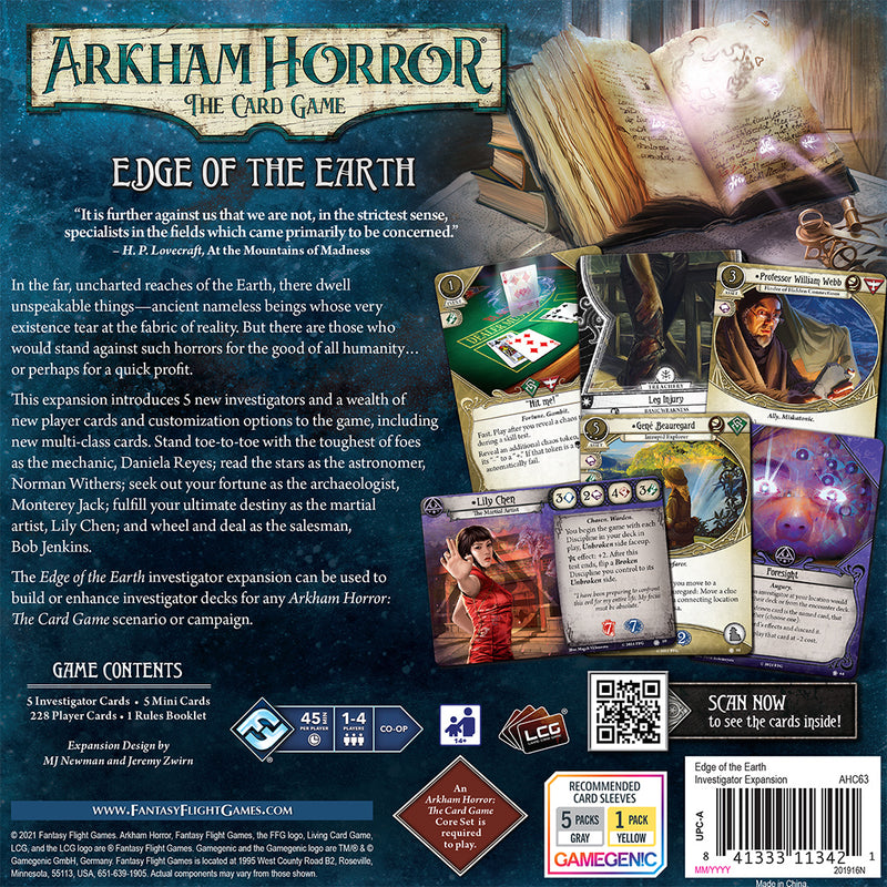 Arkham Horror LCG: Edge of the Earth Investigator Expansion (SEE LOW PRICE AT CHECKOUT)