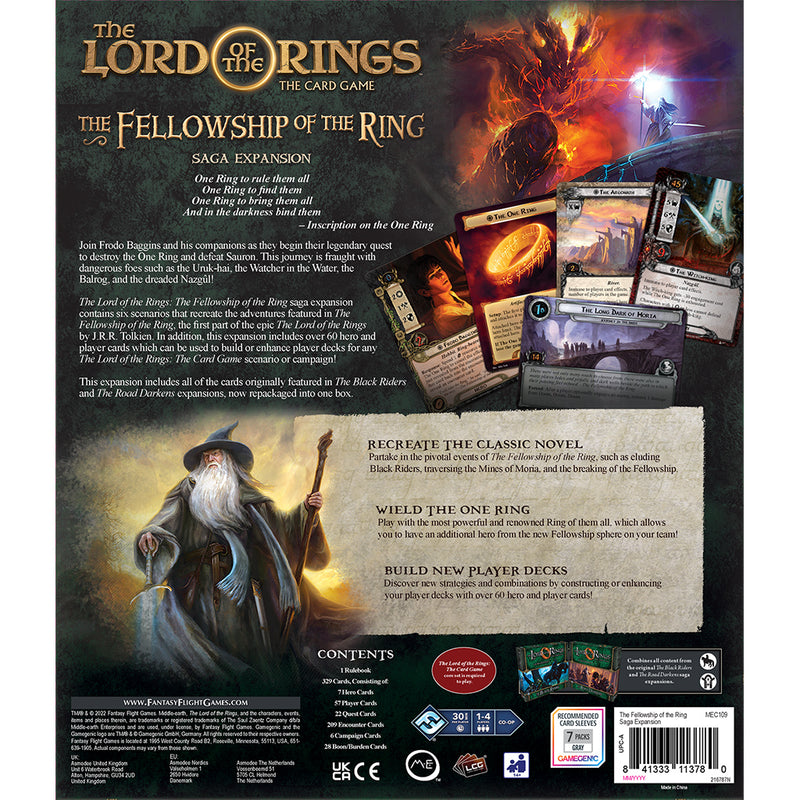 Lord of the Rings LCG: The Fellowship of the Ring Saga Expansion