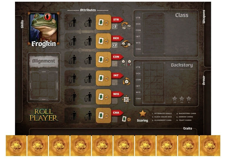 Roll Player: Frogkin Promo Punchboard