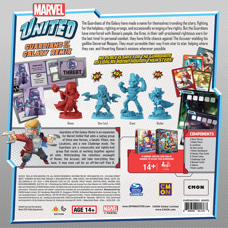 Marvel United: Guardians of the Galaxy Remix (SEE LOW PRICE AT CHECKOUT)