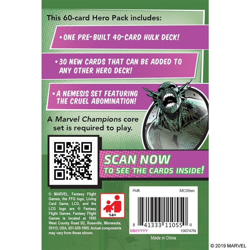Marvel Champions LCG: Hulk Hero Pack (SEE LOW PRICE AT CHECKOUT)