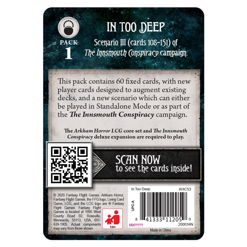 Arkham Horror LCG: In Too Deep (SEE LOW PRICE AT CHECKOUT)