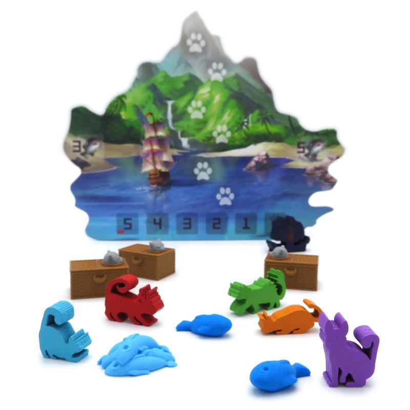 Upgrade Kit for The Isle of Cats + Late Arrivals Expansion (77 Pieces)