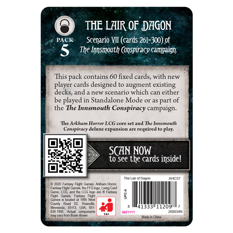 Arkham Horror LCG: The Lair of Dagon (SEE LOW PRICE AT CHECKOUT)