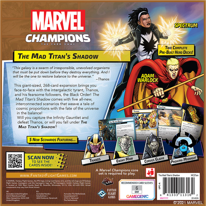 Marvel Champions LCG: The Mad Titan's Shadow Expansion (SEE LOW PRICE AT CHECKOUT)