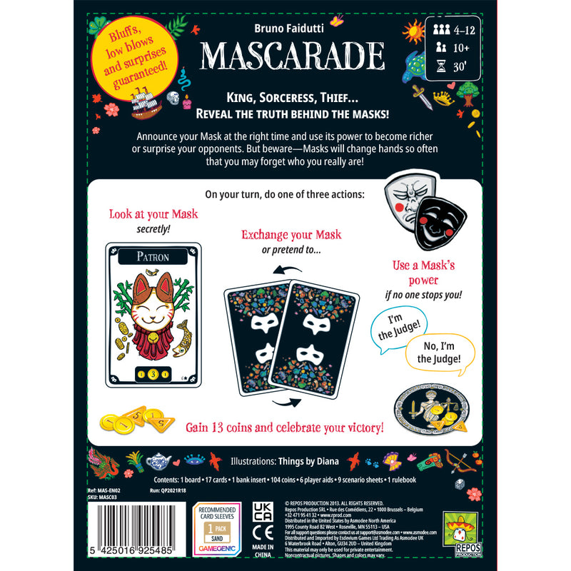 Mascarade (2nd Edition) (SEE LOW PRICE AT CHECKOUT)