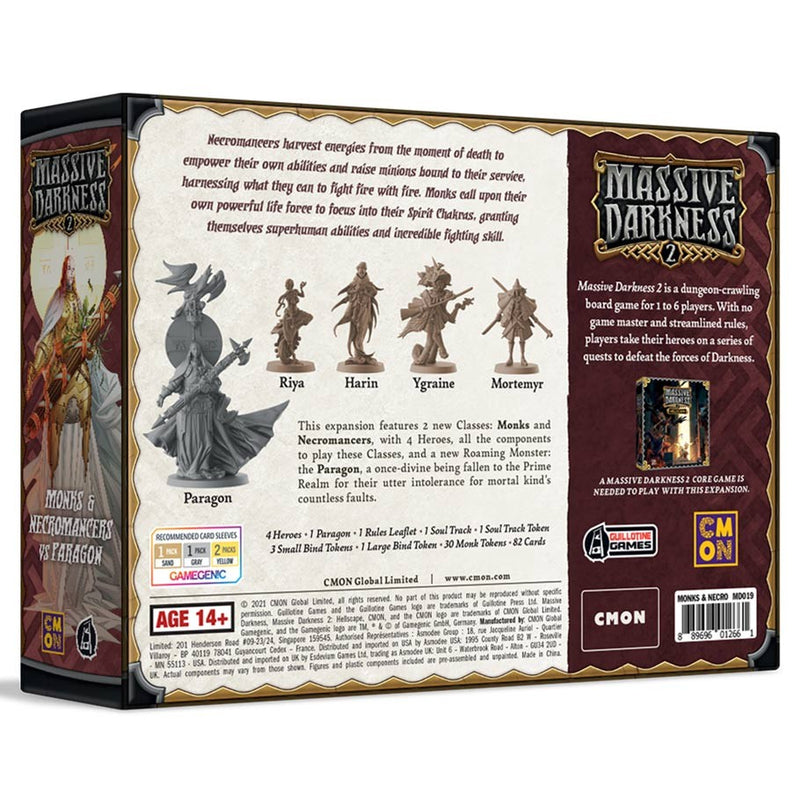 Massive Darkness 2: Monks & Necromancers vs. Paragon (SEE LOW PRICE AT CHECKOUT)