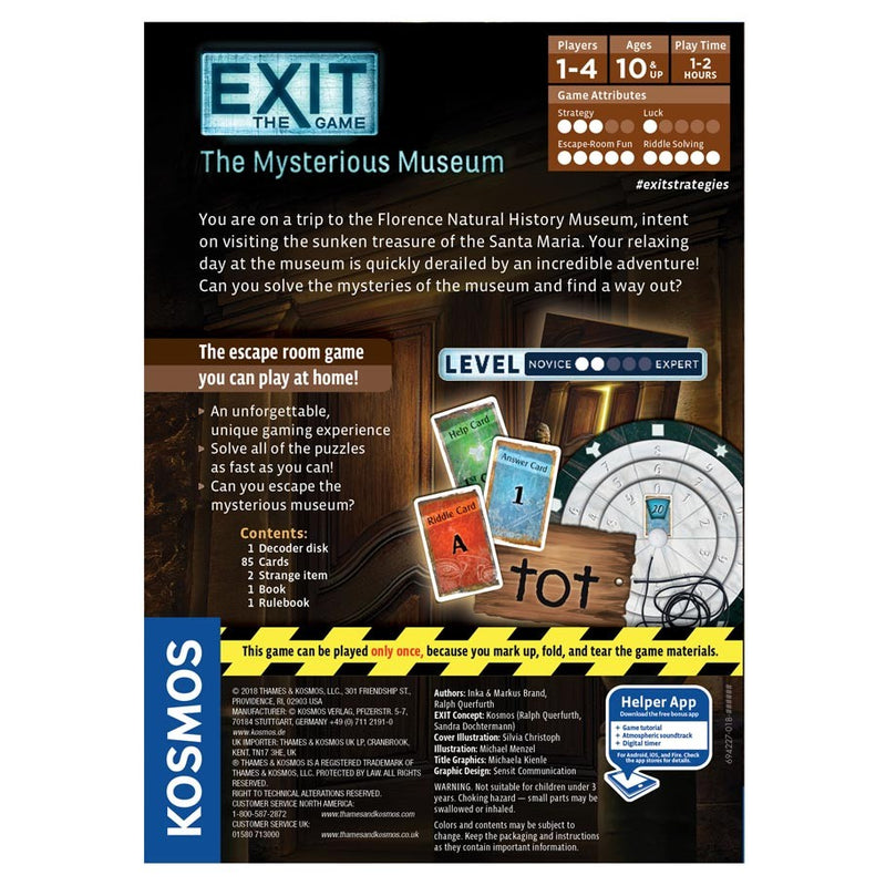 EXIT: The Mysterious Museum (SEE LOW PRICE AT CHECKOUT)