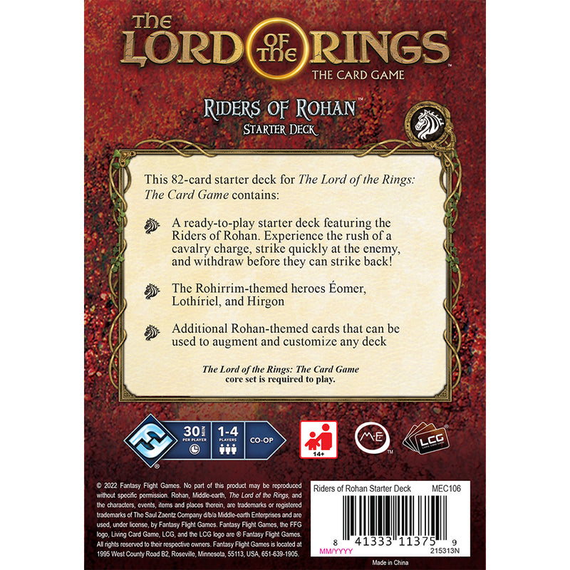 Lord of the Rings LCG: Riders of Rohan Starter Deck (SEE LOW PRICE AT CHECKOUT)