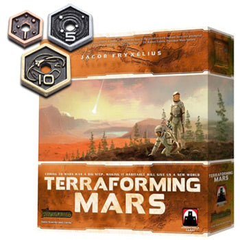 ボードゲーム「テラフォーミングマーズ」の金属製　メタルコイン　セット Terraforming Mars Metal Coin Set