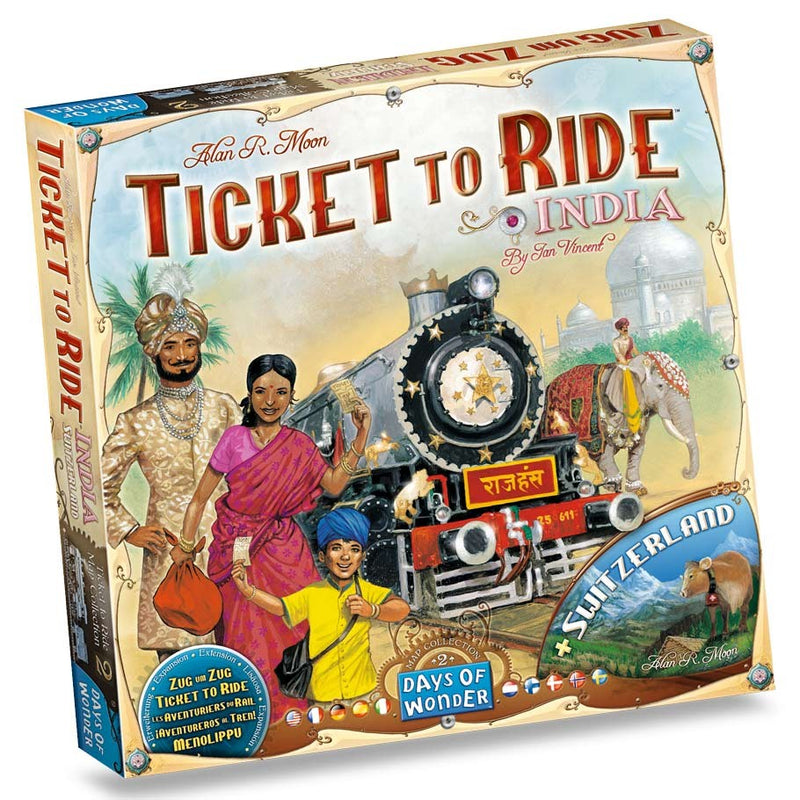Ticket to Ride: India / Switzerland Map (SEE LOW PRICE AT CHECKOUT)