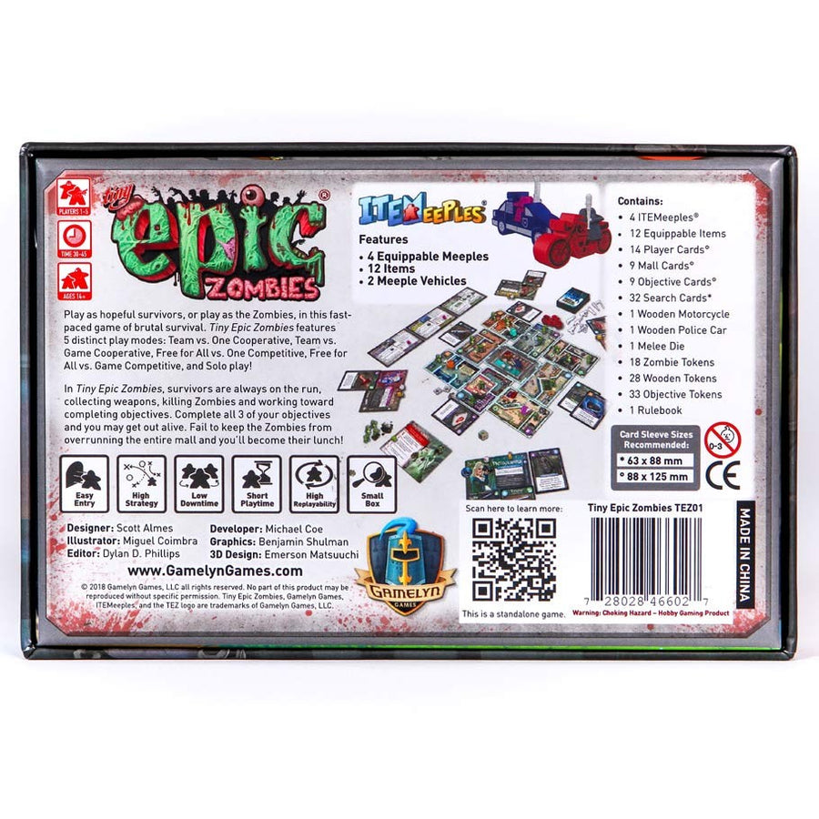 tiny epic zombies card sleeves Tiny Epic Zombies