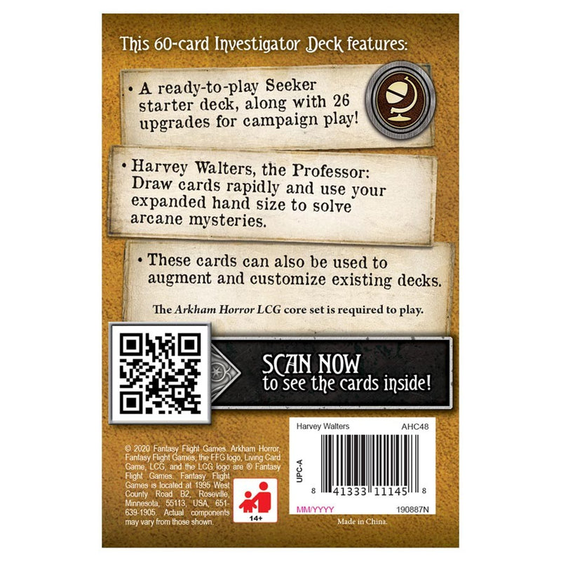 Arkham Horror LCG: Harvey Walters Starter Deck (SEE LOW PRICE AT CHECKOUT)