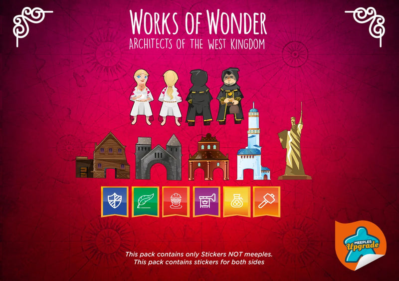 Architects of the West Kingdom: Works of Wonder Sticker Upgrade Kit