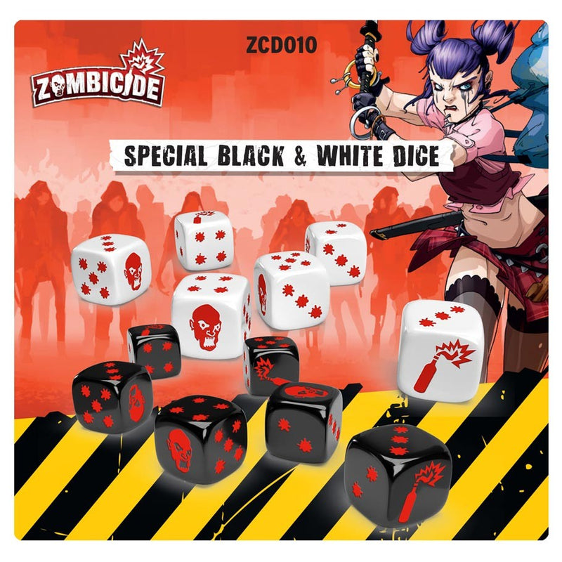 Zombicide (2nd Edition): Special Black & White Dice (SEE LOW PRICE AT CHECKOUT)